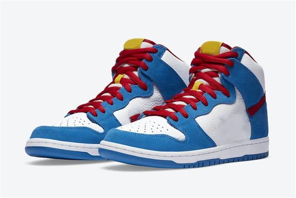 2021 new sb dunk high doraemon light p blue speed yellow university red men women skateboard shoes sports sneakers with box, Black
2021 new sb dunk high doraemon light p blue speed yellow university red men women skateboard shoes sports sneakers with box, Black