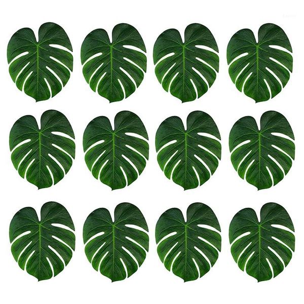 36 pcs tropical artificial plant palm monstera leaves - decoration leaf table decor accessories (8 inch x 7 inch)1
36 pcs tropical artificial plant palm monstera leaves - decoration leaf table decor accessories (8 inch x 7 inch)1