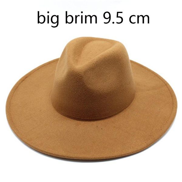 fedora hats big brim 9.5cm solid color black white khaki women hats winter autumn felted formal dress wedding winter, Blue;gray 
fedora hats big brim 9.5cm solid color black white khaki women hats winter autumn felted formal dress wedding winter, Blue;gray