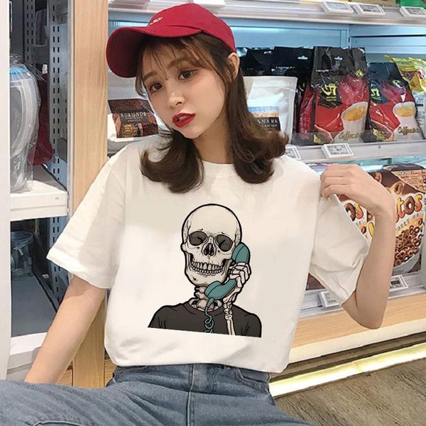 showtly kawaii horro skull call femal tshirt cartoon tees casual t shirt women harajuku short sleeve fun ulzzang t-shirts, White
showtly kawaii horro skull call femal tshirt cartoon tees casual t shirt women harajuku short sleeve fun ulzzang t-shirts, White