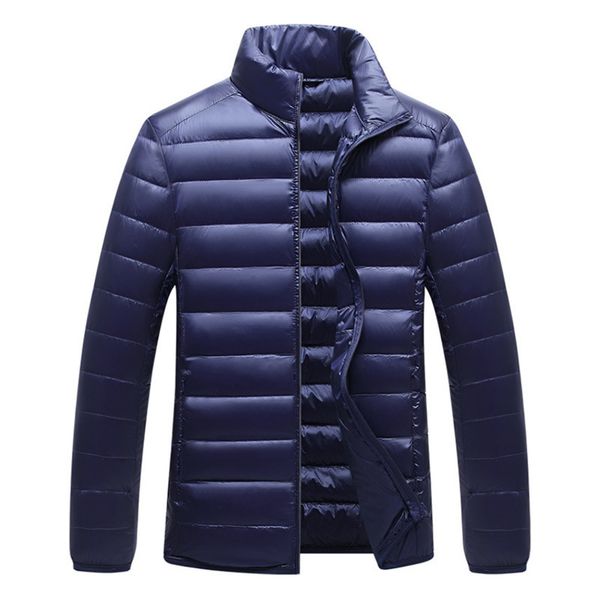 light thin 2021 autumn winter new stand collar cotton white duck down short thermal et men's, Black 
light thin 2021 autumn winter new stand collar cotton white duck down short thermal et men's, Black