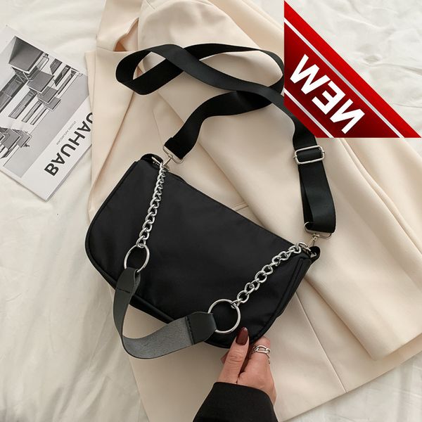 casual ladies crossbody nylon chain women vintage black shoulder s girls street armpit bag solid color handbags
casual ladies crossbody nylon chain women vintage black shoulder s girls street armpit bag solid color handbags