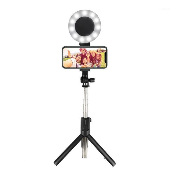 360 degree rotatable selfie stick tripod with ring light remote shutter adjustable stand phone holder black/pink em881
360 degree rotatable selfie stick tripod with ring light remote shutter adjustable stand phone holder black/pink em881