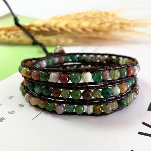 natural stone beaded wrap bracelets real leather braided 3layers round beads bohemian jewelry, Golden;silver
natural stone beaded wrap bracelets real leather braided 3layers round beads bohemian jewelry, Golden;silver