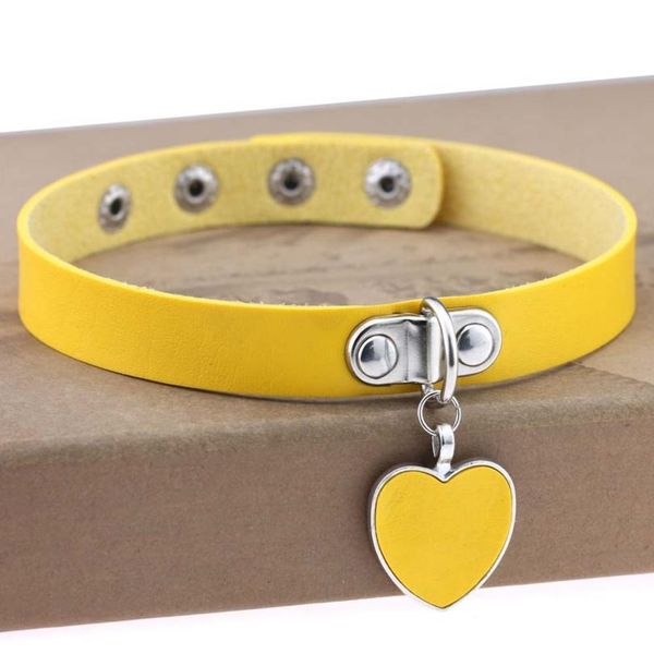 fashion punk gothic leather choker necklace heart studded spike rivet buckle collar funky torques necklace women qylbey, White
fashion punk gothic leather choker necklace heart studded spike rivet buckle collar funky torques necklace women qylbey, White