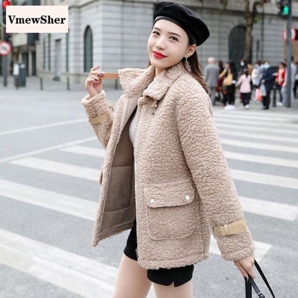 women's fur & faux vmewsher winter coat women lamb cashmere thick warm teddy jacket lady fashion plush overcoat elegant buckle outwear, Black
women's fur & faux vmewsher winter coat women lamb cashmere thick warm teddy jacket lady fashion plush overcoat elegant buckle outwear, Black