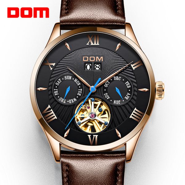 dom original design tourbillon automatic mechanical watch fashion casual business men's clock reloj homrbre m-1272, Slivery;brown
dom original design tourbillon automatic mechanical watch fashion casual business men's clock reloj homrbre m-1272, Slivery;brown