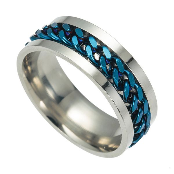 chain ring, men's rotation titanium fortune goes steel round jewelry net red bottle opening beer ring, Silver
chain ring, men's rotation titanium fortune goes steel round jewelry net red bottle opening beer ring, Silver