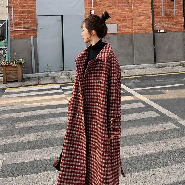 women's wool & blends coat show thin female han edition of fund 2021 autumn winters is loose big yards long over-the-knee cloth coat1, Black
women's wool & blends coat show thin female han edition of fund 2021 autumn winters is loose big yards long over-the-knee cloth coat1, Black