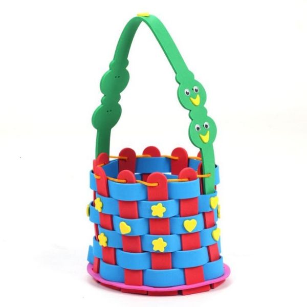 factory pricehandmade eva woven halloween candy basket nursery area material children diy hand paste production kid toys
factory pricehandmade eva woven halloween candy basket nursery area material children diy hand paste production kid toys