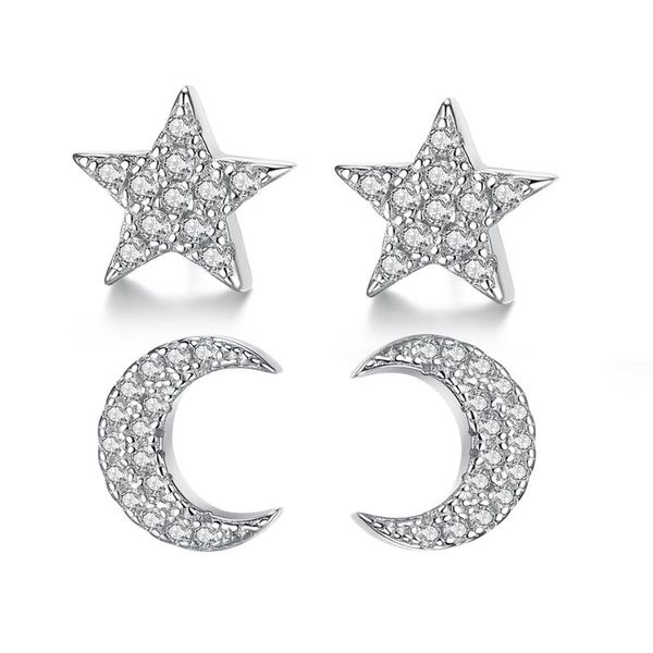eleshe 925 sterling silver fashion earrings cubic zirconia stars moon earrings for women wedding jewelry valentine's day gift, Golden;silver
eleshe 925 sterling silver fashion earrings cubic zirconia stars moon earrings for women wedding jewelry valentine's day gift, Golden;silver