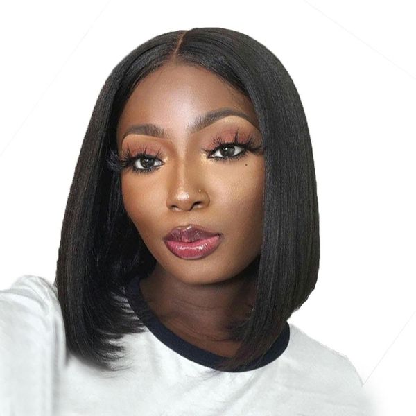 straight short 13x4 bob wig lace front human hair wigs brazilian remy hair pre plucked natural color for black women, Black;brown
straight short 13x4 bob wig lace front human hair wigs brazilian remy hair pre plucked natural color for black women, Black;brown