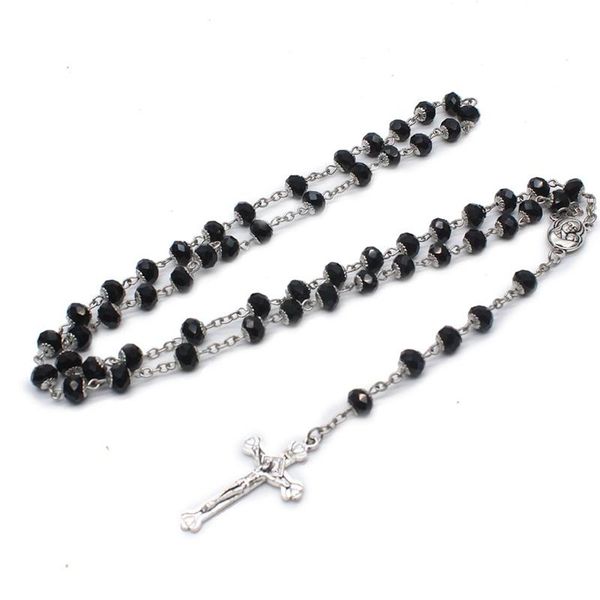 pendant necklaces qigo long crystal rosary necklace with cup religious cross jewelry, Silver
pendant necklaces qigo long crystal rosary necklace with cup religious cross jewelry, Silver