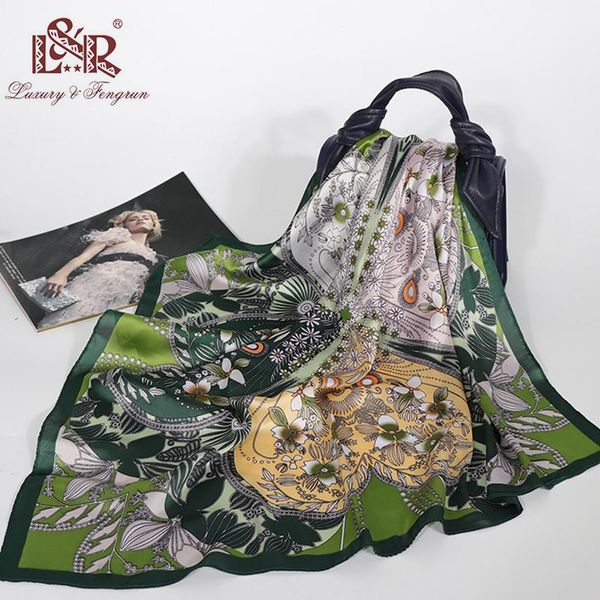 scarves women silk scarf print satin square head female foulard shawl hijab 70*70cm handkerchief hair bandana, Blue;gray
scarves women silk scarf print satin square head female foulard shawl hijab 70*70cm handkerchief hair bandana, Blue;gray