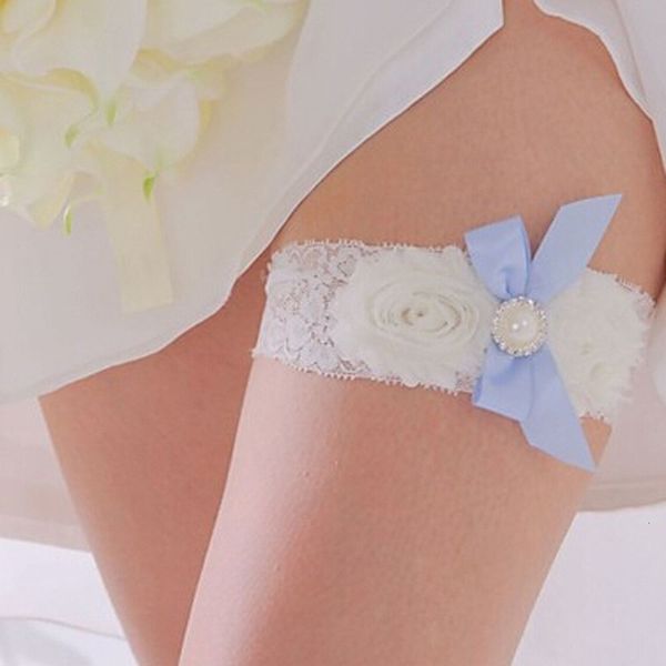 1 pc elegant lace bridal blue pearl bowknot decoration floral belt lady white beautiful garter, Black;white
1 pc elegant lace bridal blue pearl bowknot decoration floral belt lady white beautiful garter, Black;white