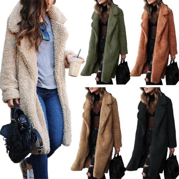 2021 faux fur coat cardigan autumn winter women warm coat ladies overcoat plush jacket female long plus size outwear1, Black
2021 faux fur coat cardigan autumn winter women warm coat ladies overcoat plush jacket female long plus size outwear1, Black