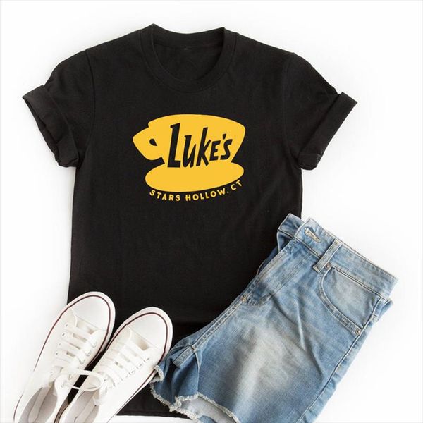 lukes diner t shirt women gilmore girls tee coffee stars hollow lorelai connecticut rory shirt summer cotton harajuku clothing, White
lukes diner t shirt women gilmore girls tee coffee stars hollow lorelai connecticut rory shirt summer cotton harajuku clothing, White