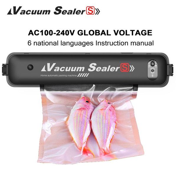 household vacuum sealer packaging machine film sealing vacuum packer including 15pcs bags