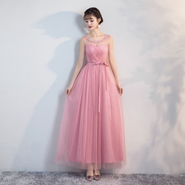 Women Sexy Sweet Flower New Pink Evening Dresses Tulle Long Illusion Prom estido De Festa Formal Party Dresses 8769
Women Sexy Sweet Flower New Pink Evening Dresses Tulle Long Illusion Prom estido De Festa Formal Party Dresses 8769