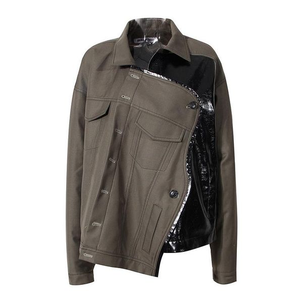 women's jackets winter fashion women cotton jacket cool autumn / 2021 wide style irregular leather, Black;brown
women's jackets winter fashion women cotton jacket cool autumn / 2021 wide style irregular leather, Black;brown
