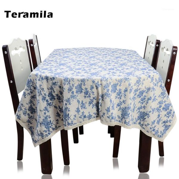teramila dining table cloth lace side blue floral design tablecloth thick linen cotton table cover home textile for party mantel1
teramila dining table cloth lace side blue floral design tablecloth thick linen cotton table cover home textile for party mantel1