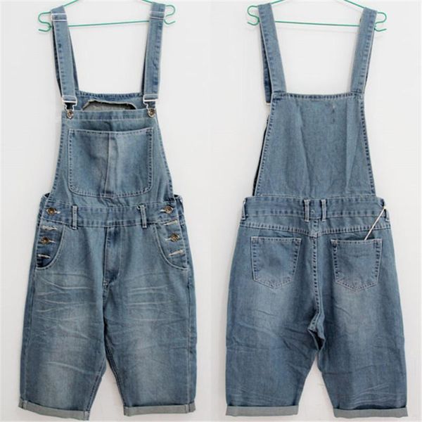2020 new loose nostalgic men's denim bibs large size summer jumpsuit pants shorts casual knee short overalls size xs-3xl 4xl 5xl1, Blue
2020 new loose nostalgic men's denim bibs large size summer jumpsuit pants shorts casual knee short overalls size xs-3xl 4xl 5xl1, Blue