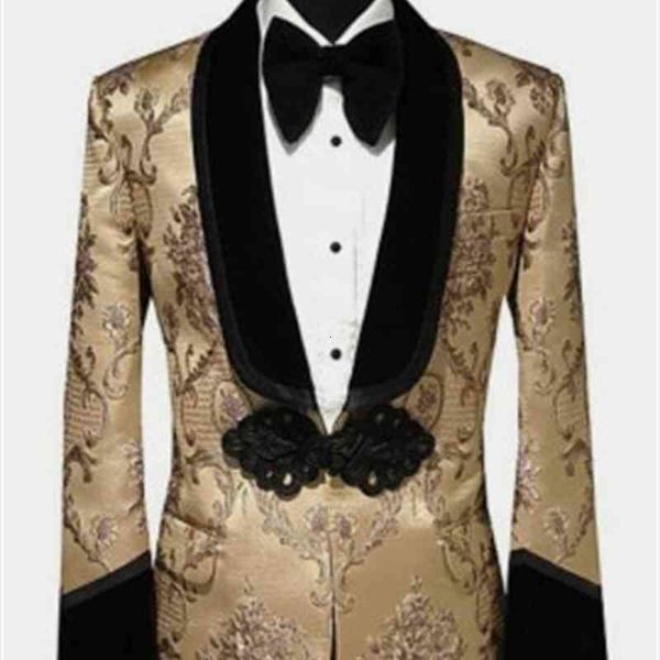 men's suits & blazers gold pattern men with black pant costume homme wedding tuxedos party groom prom slim fit terno masculino blazer 2, White;black
men's suits & blazers gold pattern men with black pant costume homme wedding tuxedos party groom prom slim fit terno masculino blazer 2, White;black