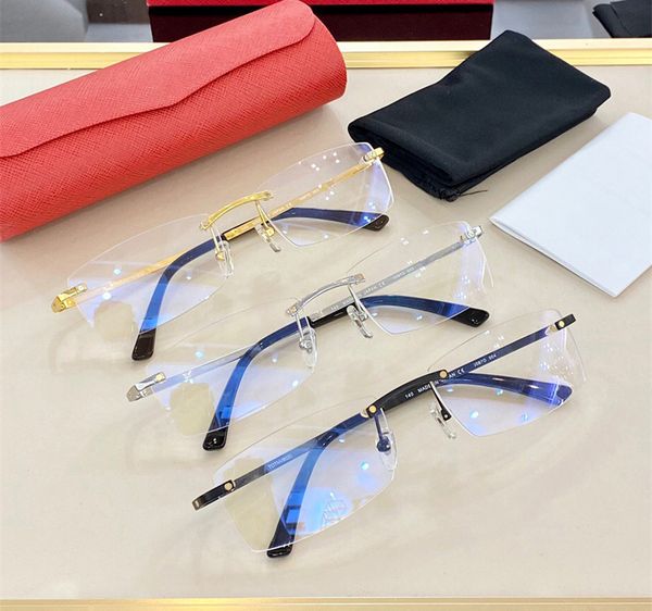 fashion r k gold titanium frame men optical eyewear 0087 square rimless glasses simple business style anti-ultraviolet protection
fashion r k gold titanium frame men optical eyewear 0087 square rimless glasses simple business style anti-ultraviolet protection