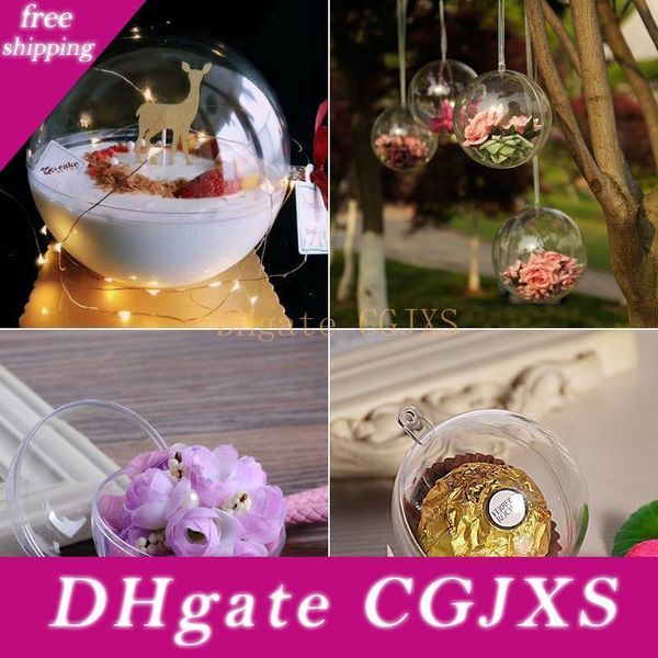 factoryx4sqbox gift 80mm opening transparent candy clear plastic fillable ball baubles decor wedding christmas tree decoration part
factoryx4sqbox gift 80mm opening transparent candy clear plastic fillable ball baubles decor wedding christmas tree decoration part