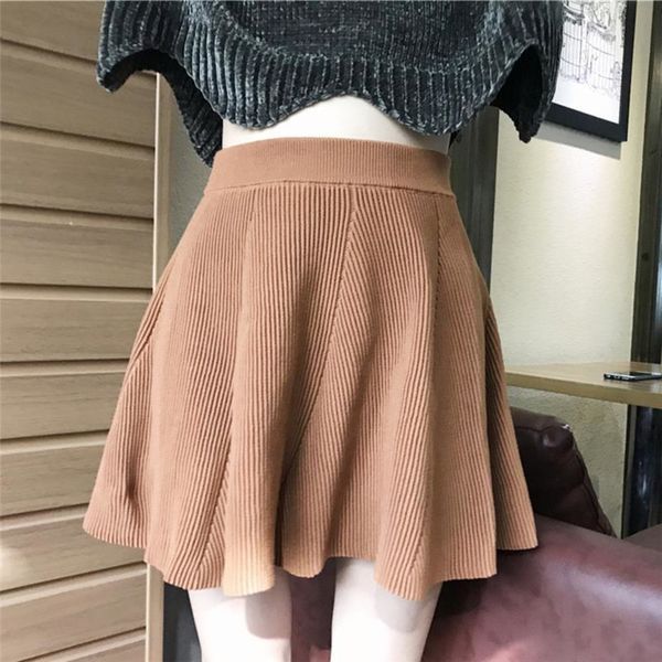 ins super fire spring and autumn all-match knitted skirt high waist full skirt a- line winter women's skirt college style q1209, Black
ins super fire spring and autumn all-match knitted skirt high waist full skirt a- line winter women's skirt college style q1209, Black