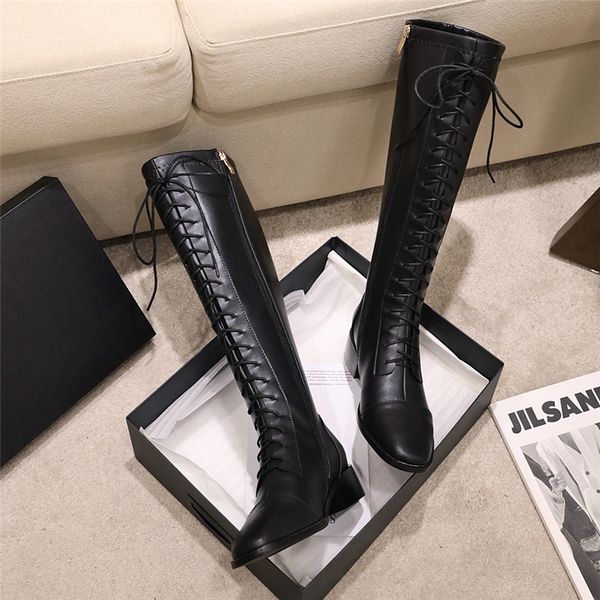 2021 size female winter designer lace to west long shoes down thigh flat boots high 4qow, Black
2021 size female winter designer lace to west long shoes down thigh flat boots high 4qow, Black