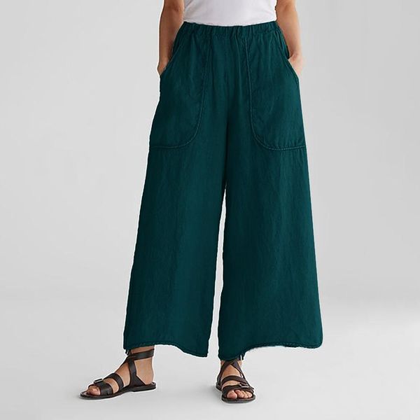 2021 new womens baggy soft mid-rise cotton linen cropped wide leg pants trouser iby2, Black;white
2021 new womens baggy soft mid-rise cotton linen cropped wide leg pants trouser iby2, Black;white