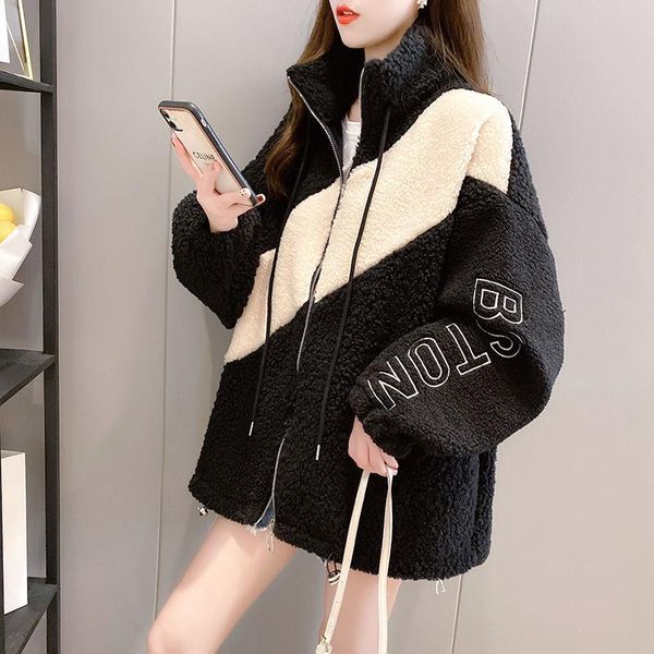 women's wool & blends winter and cashmere thickened high collar women 's korean loose cardigan coat fashion ins, Black
women's wool & blends winter and cashmere thickened high collar women 's korean loose cardigan coat fashion ins, Black