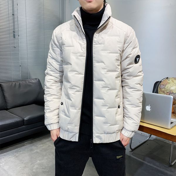 20 winter men's trend short lapel down thiened warm slim standing collar cotton padded jaet for men, Black
20 winter men's trend short lapel down thiened warm slim standing collar cotton padded jaet for men, Black