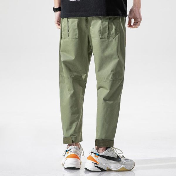 men's pants men 2021 cotton lightweight stitching casual straight loose fit ankle length pockets drawstring1, Black
men's pants men 2021 cotton lightweight stitching casual straight loose fit ankle length pockets drawstring1, Black