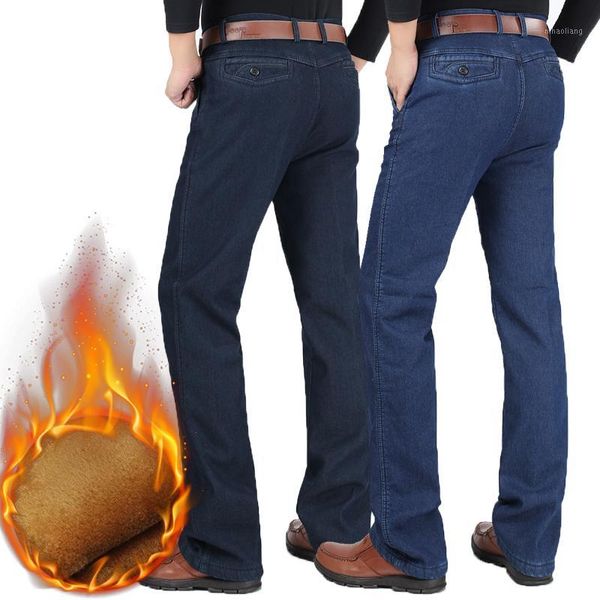 2016 men's winter plus velvet thickening straight jeans high waist business casual worm trousers large size 30-401, Blue
2016 men's winter plus velvet thickening straight jeans high waist business casual worm trousers large size 30-401, Blue