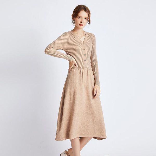 casual dresses dress 2021 medium-length knitted autumn and winter sweater women korean version long-sleeved slimming, Black;gray
casual dresses dress 2021 medium-length knitted autumn and winter sweater women korean version long-sleeved slimming, Black;gray