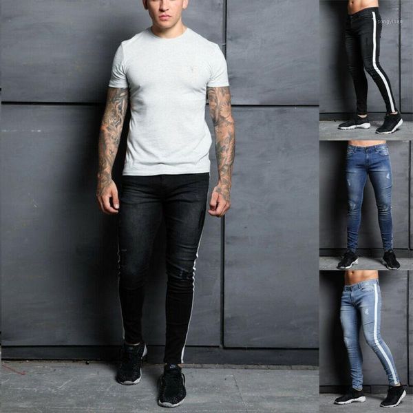 men skinny jeans pant casual trousers fashion denim black jeans homme stretch side striped pencil pants fit streetwear 3xl1, Blue
men skinny jeans pant casual trousers fashion denim black jeans homme stretch side striped pencil pants fit streetwear 3xl1, Blue
