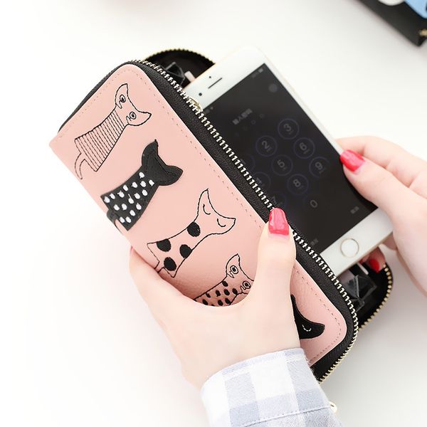 new women cat cartoon wallet long casual zip clutch pu leather coin purse id cards holder b99, Red;black
new women cat cartoon wallet long casual zip clutch pu leather coin purse id cards holder b99, Red;black