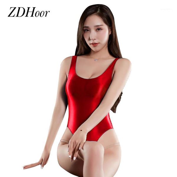 womens one-piece swimsuit smooth silky lingerie deep u neck sleeveless high cut thong panties leotard bodysuit nightwear1, White;black
womens one-piece swimsuit smooth silky lingerie deep u neck sleeveless high cut thong panties leotard bodysuit nightwear1, White;black