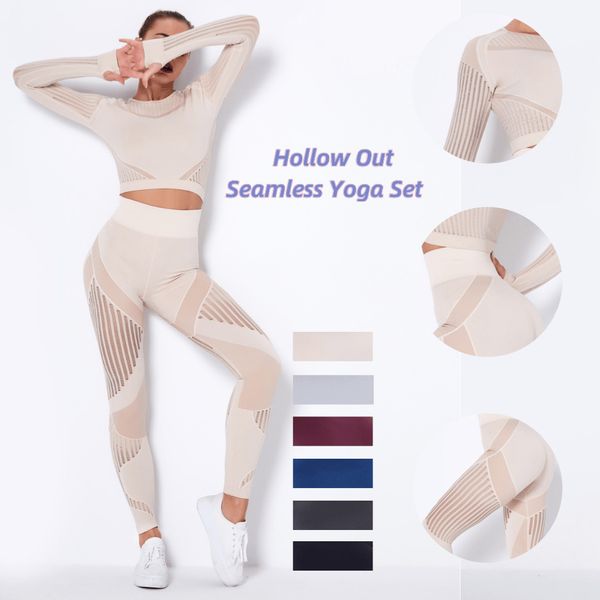 hollow out seamless yoga set women 2pcs sport outfits crop + leggings workout gym suit fitness sport suit c0123, Gray
hollow out seamless yoga set women 2pcs sport outfits crop + leggings workout gym suit fitness sport suit c0123, Gray