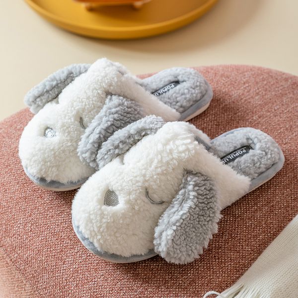 house slippers winter home cartoon dog non-slip indoor warm bedroom floor shoes plush ladies faux fur x1020, Black
house slippers winter home cartoon dog non-slip indoor warm bedroom floor shoes plush ladies faux fur x1020, Black