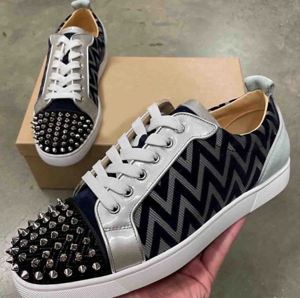 new stylish 2021s spikes sneakers rivets red bottom men,women trainer shoes low casual leisure flats eu35-47,with box, Black
new stylish 2021s spikes sneakers rivets red bottom men,women trainer shoes low casual leisure flats eu35-47,with box, Black