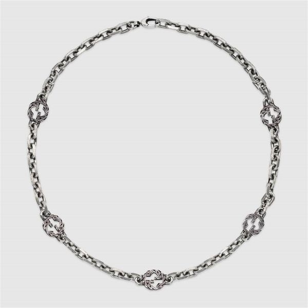 enamel green necklace bracelet interlocking old men's and women's sweater chain, Silver
enamel green necklace bracelet interlocking old men's and women's sweater chain, Silver