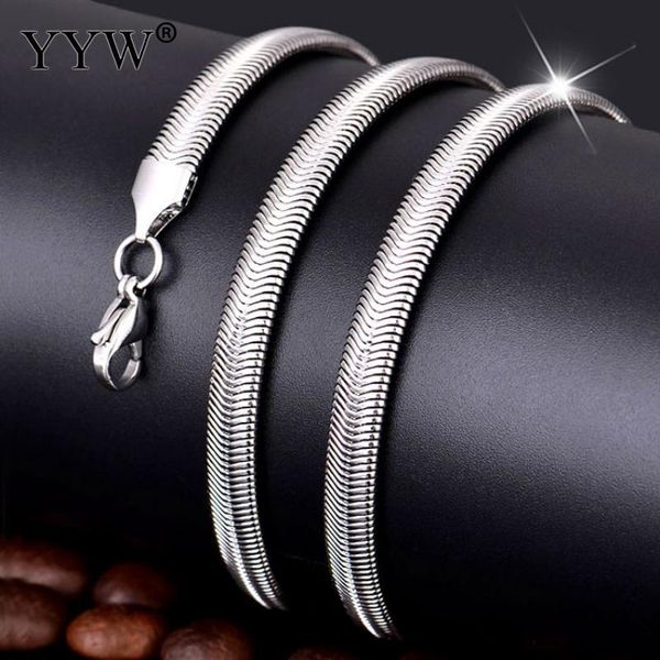 yyw wholesale 3-6mm stainless steel flat snake chain necklace fashion jewelry for men and women length 45-60cm stainless steel, Silver
yyw wholesale 3-6mm stainless steel flat snake chain necklace fashion jewelry for men and women length 45-60cm stainless steel, Silver