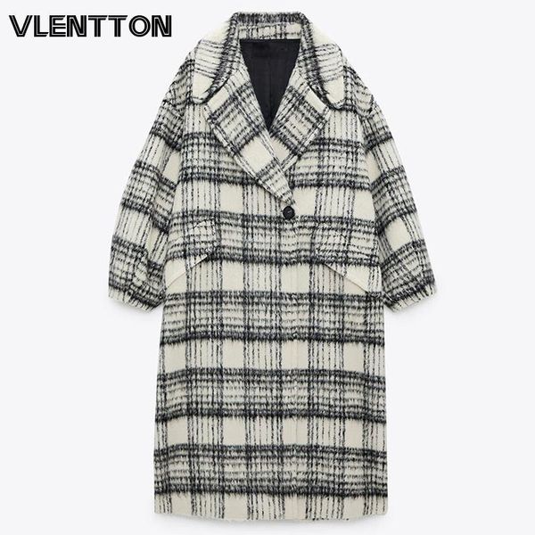 new autumn winter women oversize thick wool coat vintage plaid pockets warm jacket outwear female casual loose long overcoats, Black
new autumn winter women oversize thick wool coat vintage plaid pockets warm jacket outwear female casual loose long overcoats, Black