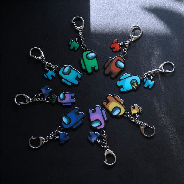 8 colors games among us keychain cute cartoon colourful keyrings gift keychains car keys stainless steel decoration accessories e120101, Red;brown
8 colors games among us keychain cute cartoon colourful keyrings gift keychains car keys stainless steel decoration accessories e120101, Red;brown