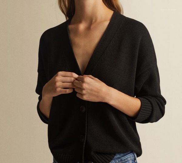 women's knits & tees women sweater spring/summer 2021 knitted cardigan fashion casual black v-neck, White
women's knits & tees women sweater spring/summer 2021 knitted cardigan fashion casual black v-neck, White
