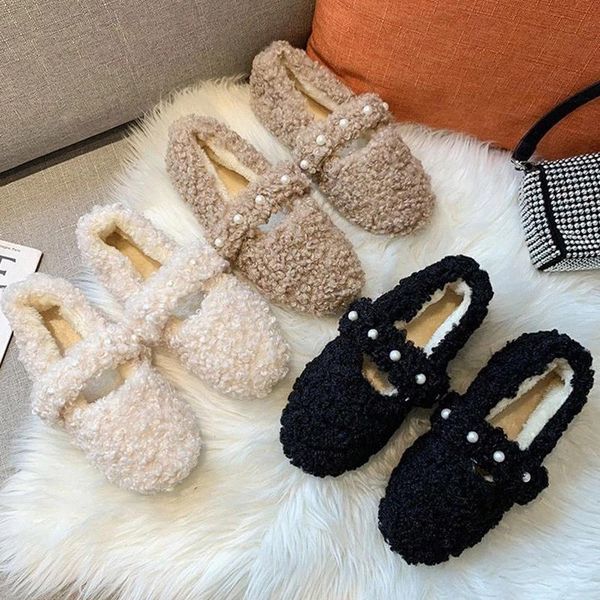 2020 winter wool fluffy loafers pearl mary janes shoes women warm snow shoe string bead slip on shoes ladies zapatos mujer 8836n #9n9d, Black
2020 winter wool fluffy loafers pearl mary janes shoes women warm snow shoe string bead slip on shoes ladies zapatos mujer 8836n #9n9d, Black