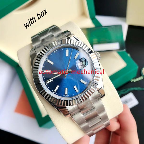 luxury blue dial 41mm mens watch 126334 stainless steel automatic mechanical waterproof sapphire luxury wristwatches ar091, Slivery;brown
luxury blue dial 41mm mens watch 126334 stainless steel automatic mechanical waterproof sapphire luxury wristwatches ar091, Slivery;brown